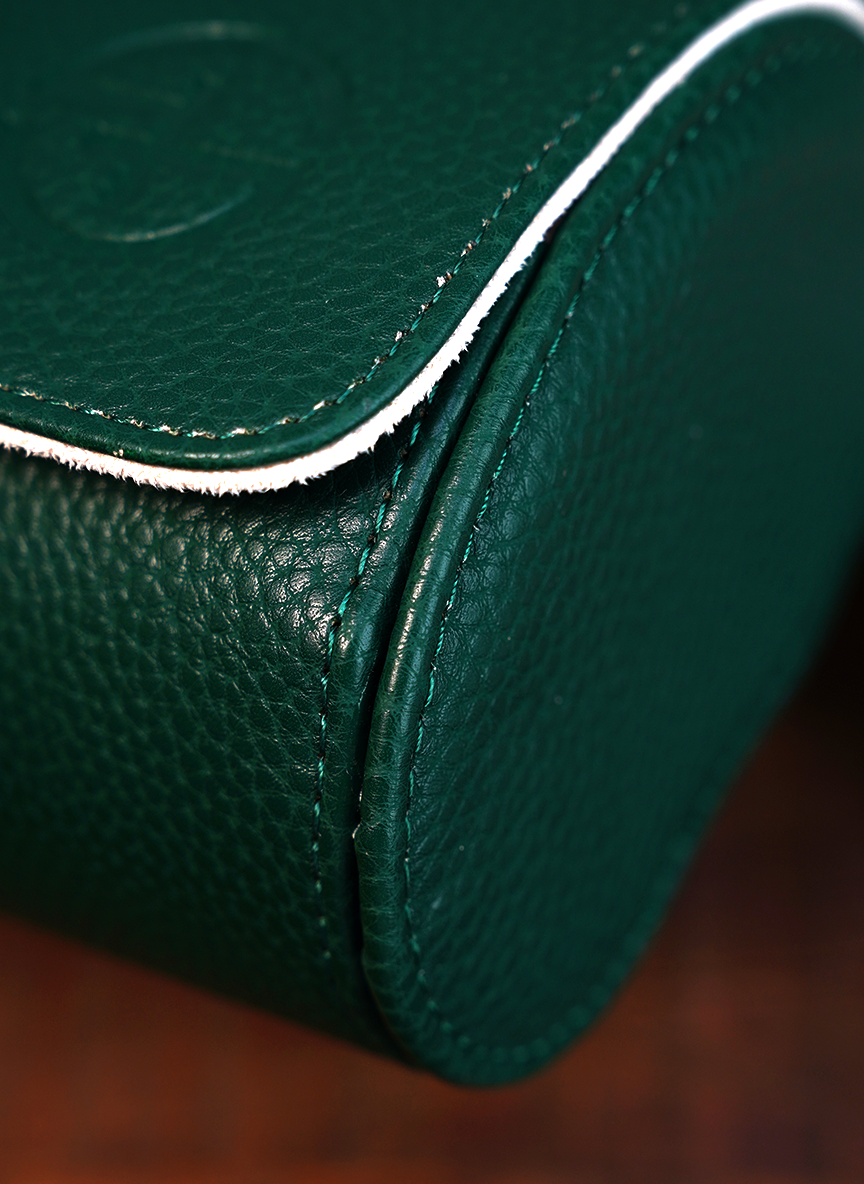 Green Watch Roll – Three Watches