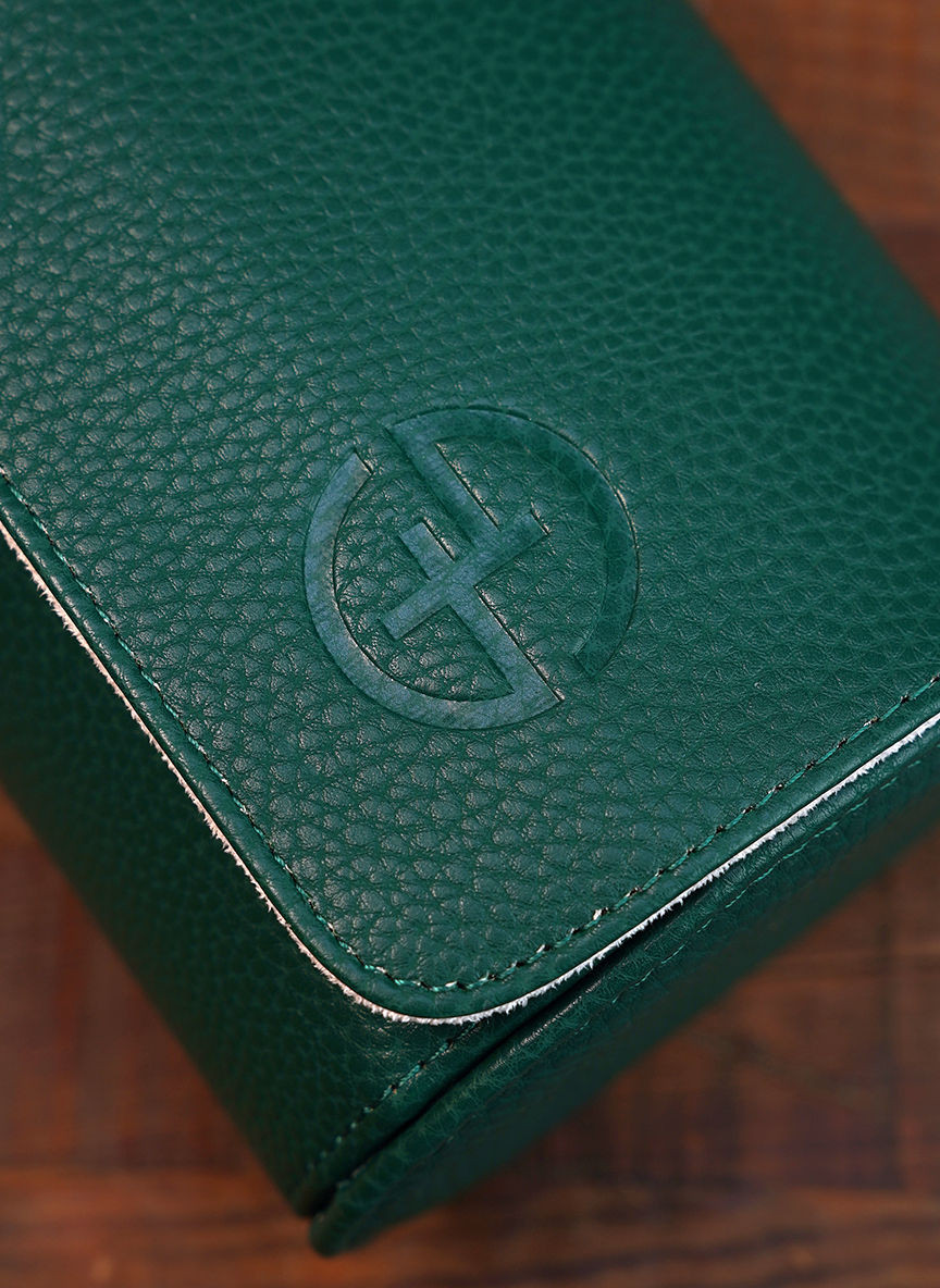 Green Watch Roll – Three Watches