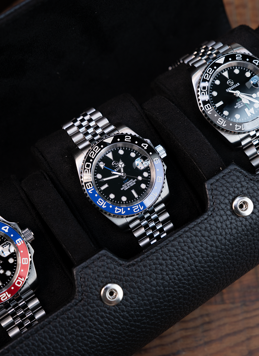 Black Watch Roll – Three Watches