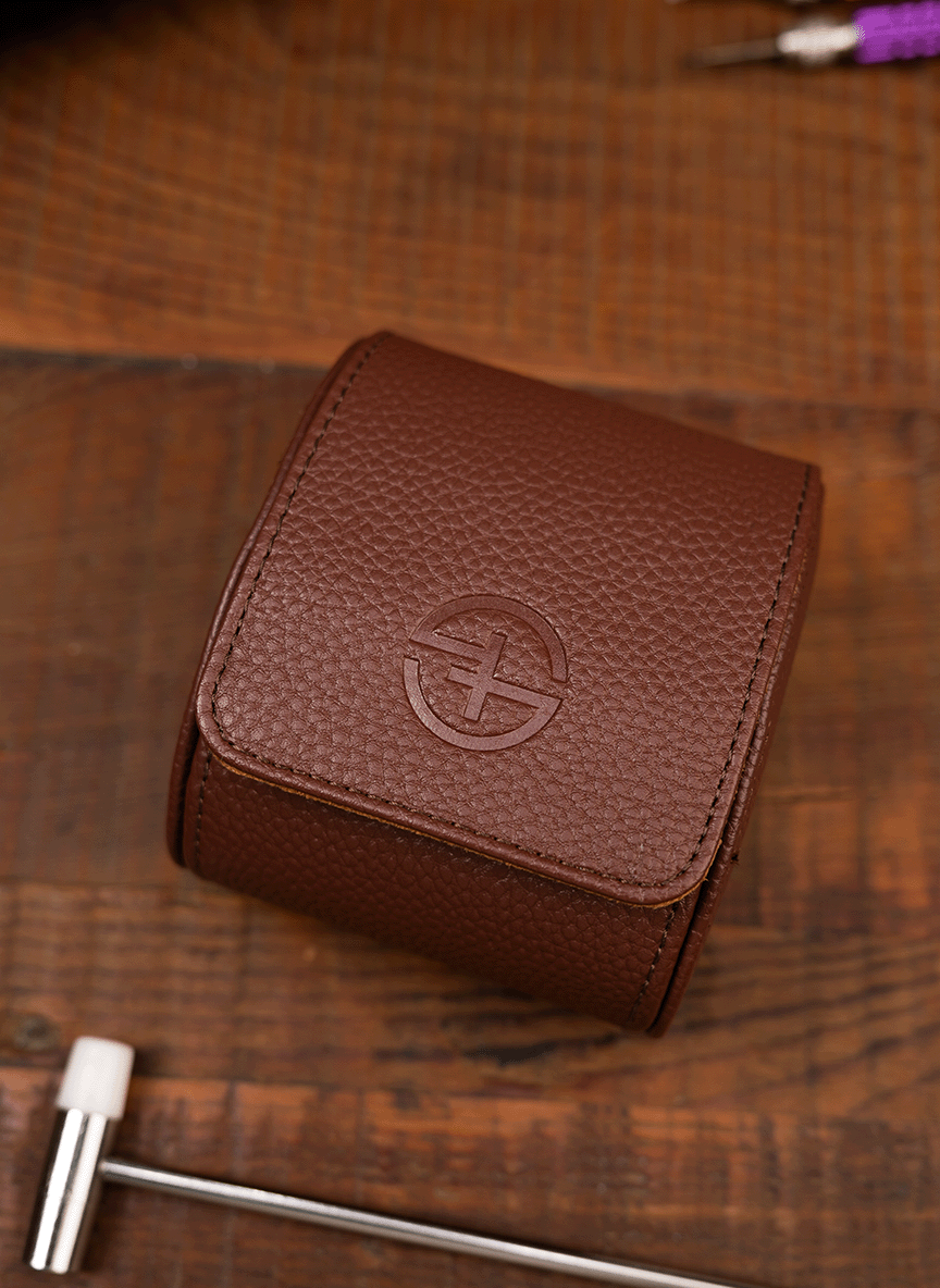 Brown Watch Roll – One Watch