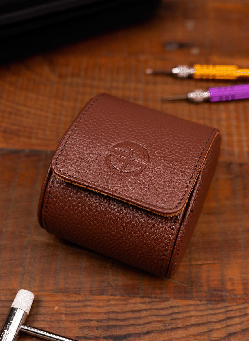Brown Watch Roll – One Watch