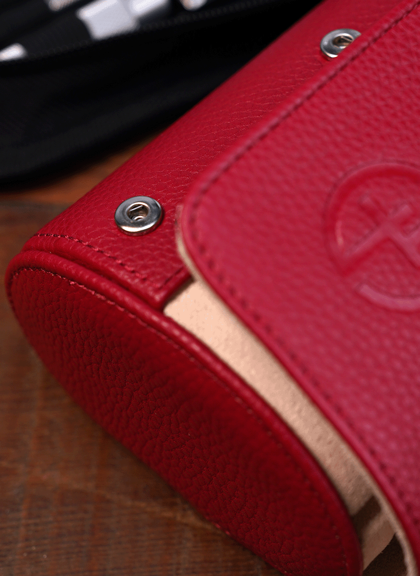 Red Watch Roll – Three Watches