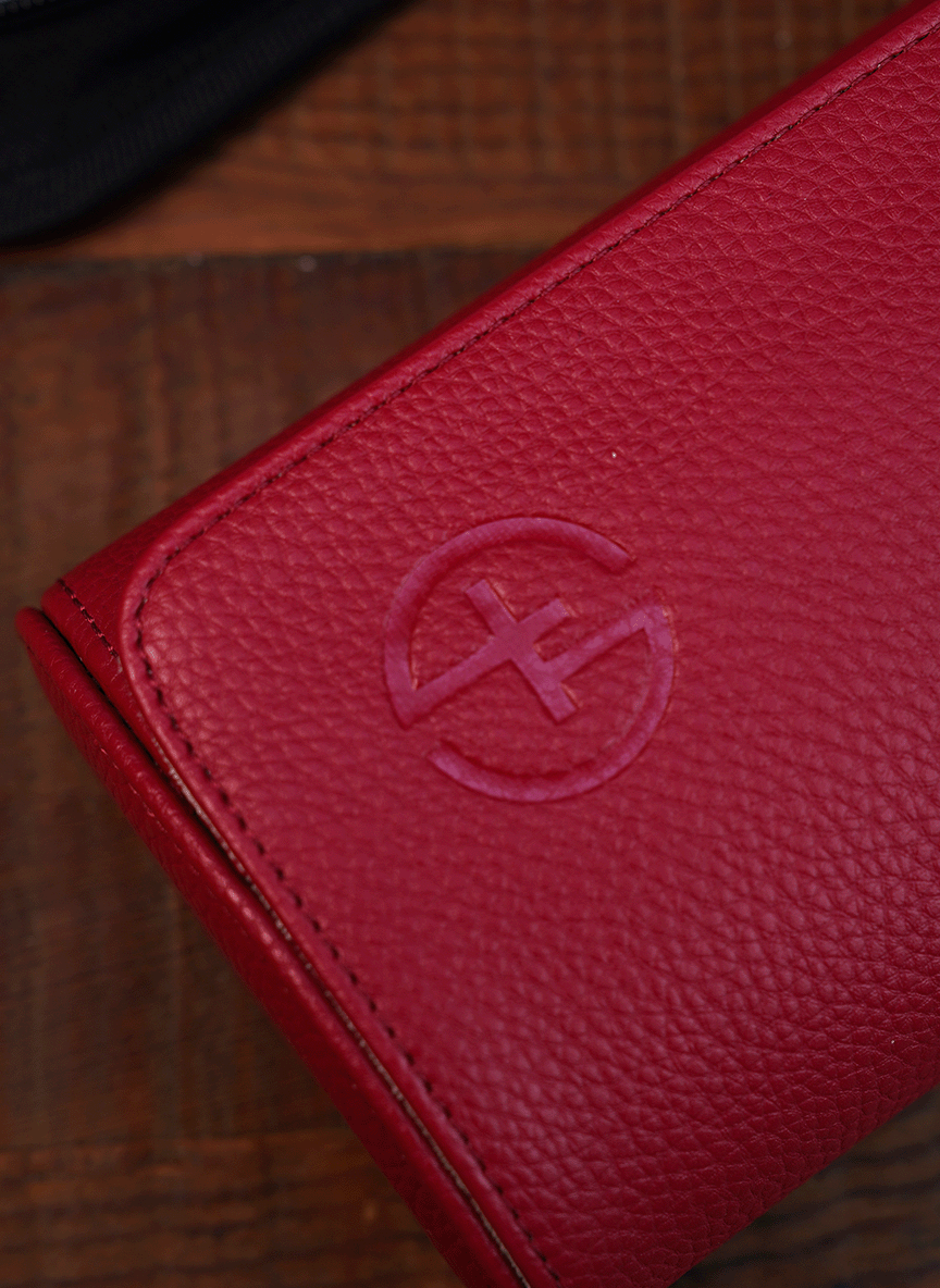 Red Watch Roll – Two Watches