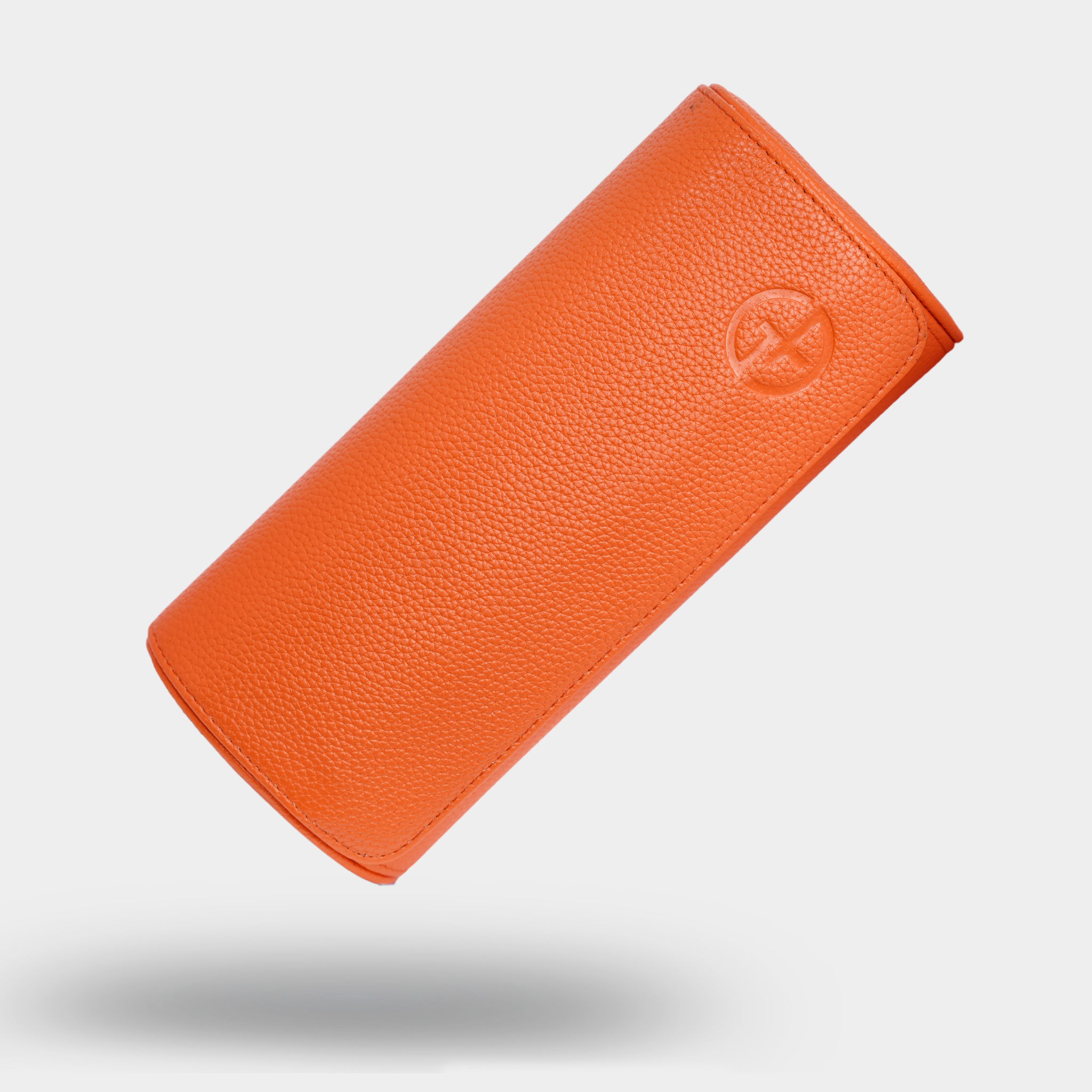 Orange Watch Roll – Three Watches