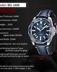 BERSIGAR TIMECRAFT 1668 BLUE STRAP - watches